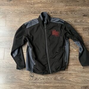 Mangear Embroidered Logo Full Zip Jacket